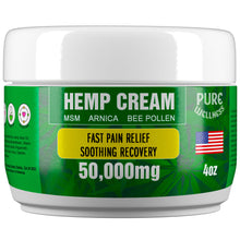 Hemp Relief Cream with Arnica, MSM, and Bee Pollen